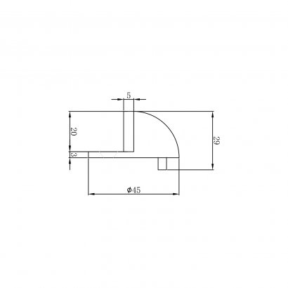 Дверной упор DOORLOCK V SPHERE MCR, матовый хром, серия Variant