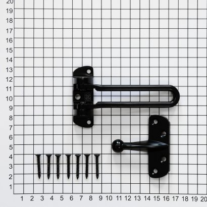 Блокиратор открывания двери DOORLOCK CH01/108/CP черный, открывание внутрь