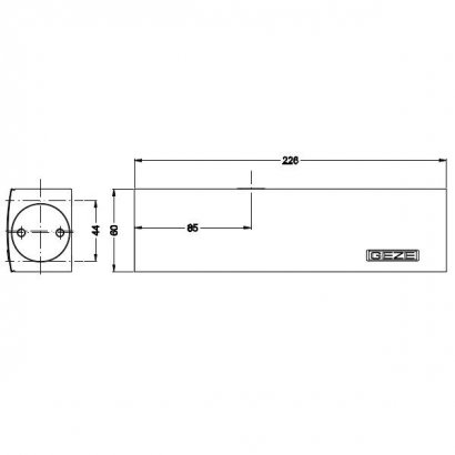 Доводчик GEZE TS2000 NV BC EN2-4/5 RAL 9016 белый
