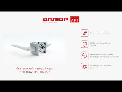 АЛЛЮР АРТ "СТЕЛЛА" MSC (87160) итальянский мат. хром Комплект ручек