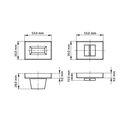 Поворотная кнопка DOORLOCK TK06/P/WC  Phantom CP, полированный хром