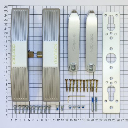 Механизм системы "антипаника"  DOORLOCK V PD700MA/FR серия Variant, серебристый
