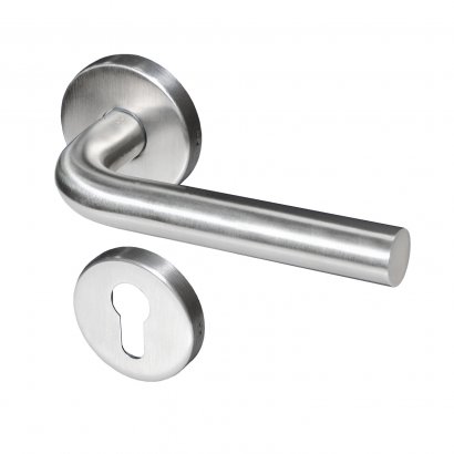 Ручка дверная DOORLOCK 050/F-55 PZ Rt, матовая нержавеющая сталь