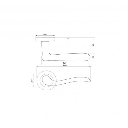 Ручка дверная DOORLOCK Tessera M096, античная бронза