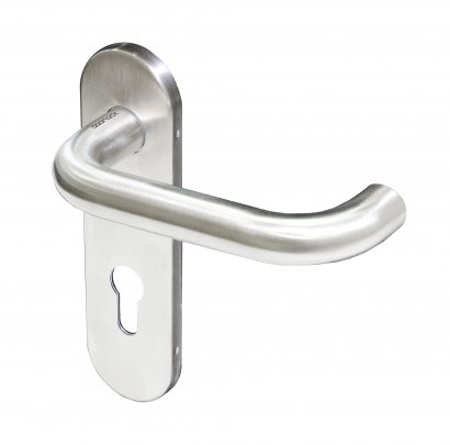 Ручка дверная DOORLOCK 038KP/F-S9 PZ72, матовая нержавеющая сталь