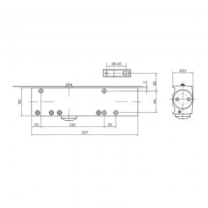 Дверной доводчик DOORLOCK DL200N BC DC EN 2-5 Графит