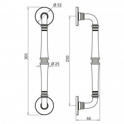 Ручка-скоба PULL.ARC.SORENTO CP-8 хром