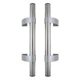 БУЛАТ РС-02.400.INOX нерж. cталь 304, регулируемая, ручка скоба для алюм. и ПВХ дверей,(АРД-02)