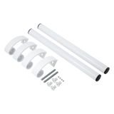 БУЛАТ РС-02.400.9016 белый, регулируемая, ручка скоба для алюм. и ПВХ дверей,(АРД-02)