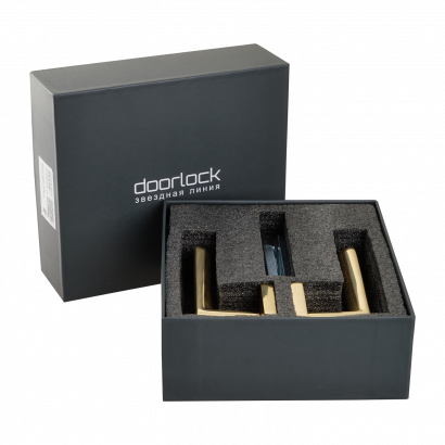 Ручка дверная DOORLOCK Libra M008, полированная латунь