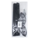 БУЛАТ РС-03.345.9005 черный, регулируемая, ручка скоба для аллюм. и ПВХ дверей,(АРД-03)