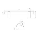 БУЛАТ РС-02.345.7024 сер.графит, регулируемая,  ручка скоба для алюм. и ПВХ дверей,(АРД-02)