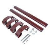 БУЛАТ РС-03.400.8017 коричневый, регулируемая, ручка скоба для аллюм. и ПВХ дверей,(АРД-03)