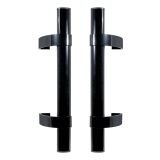 БУЛАТ РС-03.400.9005 черный, регулируемая, ручка скоба для аллюм. и ПВХ дверей,(АРД-03)