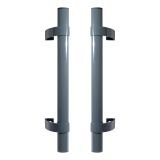 БУЛАТ РС-03.500.7016 антрацит, регулируемая, ручка скоба для аллюм. и ПВХ дверей,(АРД-03)