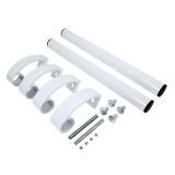 БУЛАТ РС-02.345.9016 белый, регулируемая, ручка скоба для алюм. и ПВХ дверей,(АРД-02)