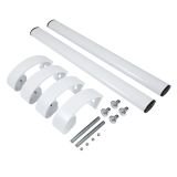 БУЛАТ РС-03.400.9016 белый, регулируемая, ручка скоба для аллюм. и ПВХ дверей,(АРД-03)