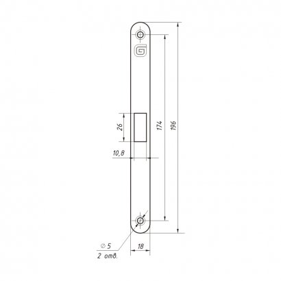 Замок дверной Гардиан Soft 1 P WC GRF, графит
