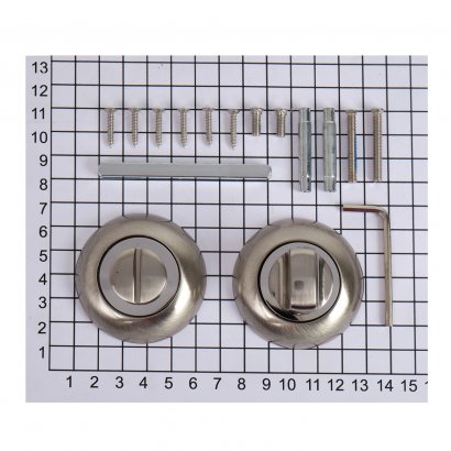 Поворотная кнопка DOORLOCK TK06/R/WC SN матовый никель, шток 6мм