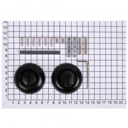 Поворотная кнопка DOORLOCK TK06/R/WC Black черная, шток 6мм