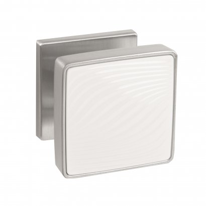 Ручка раздельная K.EST.Q52.GIPNOZ SSC/WH-16 сатинированный хром/белый