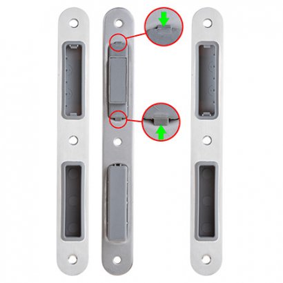 Замок врезной Apecs 8300-M-INOX