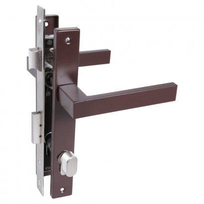 СТАНДАРТ 8520.02.8017 коричневый, ключ-вертушка  Замок врезной с/руч