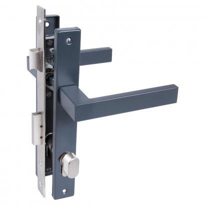 СТАНДАРТ 8520.02.7016 серый антрацит, ключ-вертушка  Замок врезной с/руч