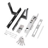 СТАНДАРТ 8520.01.9005 черный, ключ-ключ  Замок врезной с/руч