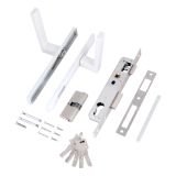 СТАНДАРТ 8520.01.9016 белый, ключ-ключ  Замок врезной с/руч