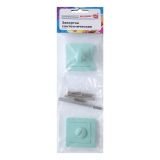 Сантехническая завертка к ручкам АЛЛЮР ART COLOR BK-S1 LB(C4220) аквамарин