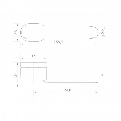Ручка раздельная R.UCR36.FOREST BL-26 черный