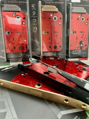 Защелка врезная магнитная MAGNM96WC-50/BL INOX GR-23 графит (блистер)