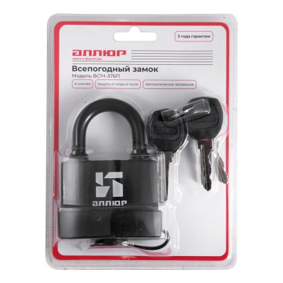 АЛЛЮР ВС1Ч- 376П всепогодный 6 кл. d10мм Замок навесной
