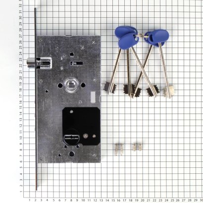 Замок дверной DOORLOCK 9252K, сувальдный, хромированный