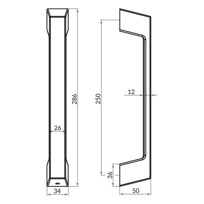 Ручка-скоба PULL.ARC.TITAN CP-8 хром