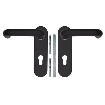 Ручка дверная FP.DH172.0433 NE (B2B)  (8x120) с пружиной BL-24 черный