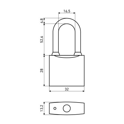 АЛЛЮР ВС1Ч-330Д дл.дужка d5мм 5кл. Замок навесной