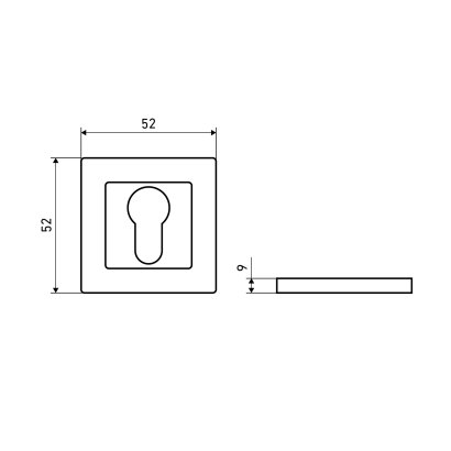 Накладка для ц/м АЛЛЮР АРТ ET-S1 CP (4222) хром