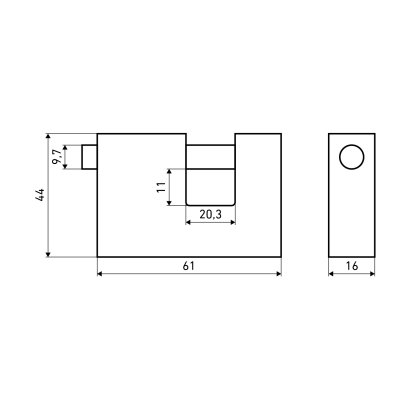 АЛЛЮР  ВС1Ч-760 d10мм Замок навесной