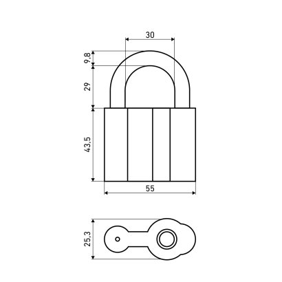 АЛЛЮР  ВС2-27С d10мм Замок навесной