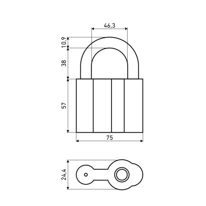 АЛЛЮР ВС1Ч-480 d11мм 5кл. Замок навесной