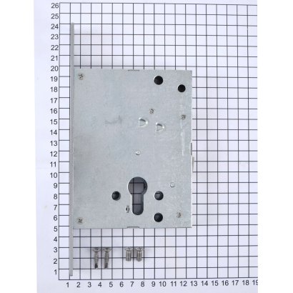 Замок дверной DOORLOCK 9257С, цилиндровый, хромированный
