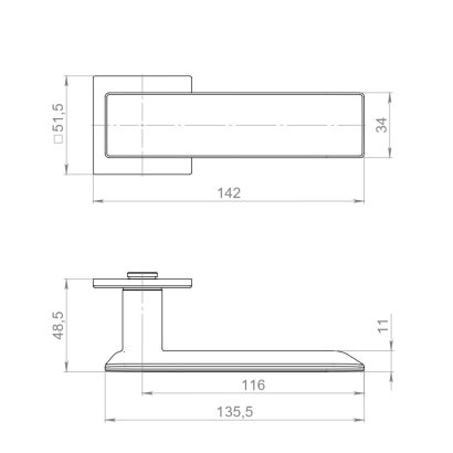 Ручка раздельная K.YM.CASTELLA BL-26 черный