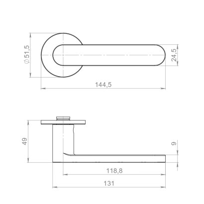 Ручка раздельная R.YM.SAVOIARDI BL-26 черный