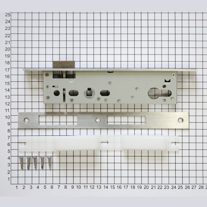 Замок дверной DOORLOCK DL301, цилиндровый, нержавеющая сталь