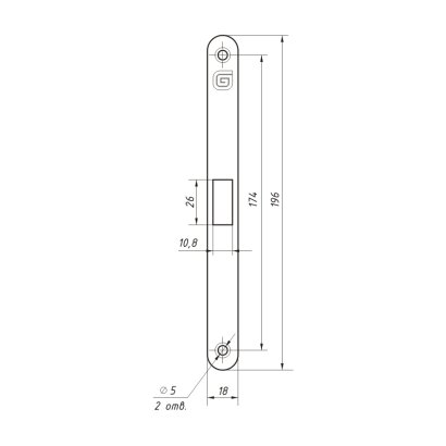 Замок дверной магнитный Гардиан Soft 11 M GRF, цилиндровый, графит