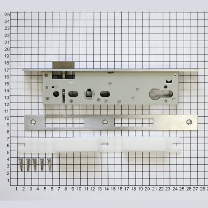 Замок дверной DOORLOCK DL301, цилиндровый, нержавеющая сталь