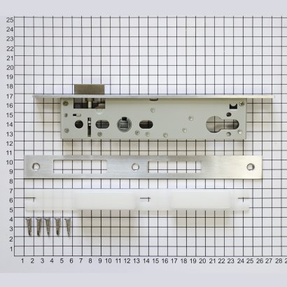 Замок дверной DOORLOCK DL301, цилиндровый, нержавеющая сталь