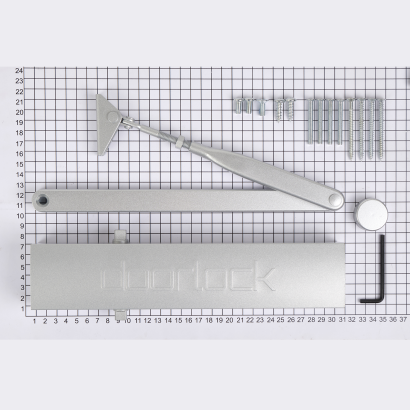Доводчик DOORLOCK DL400 BC DA EN 3-7 серебристый